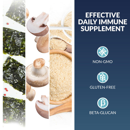 Life Source Basics Immune System Support Activator - High Purity Beta 1,3/1,6 Glucan - Immunity and Vitamin Supplement Non-GMO & Vegan Friendly for Men & Women, Gluten-Free 500 mg - 60 Capsules L LIFE SOURCE BASICSBuy Supplements Australia
