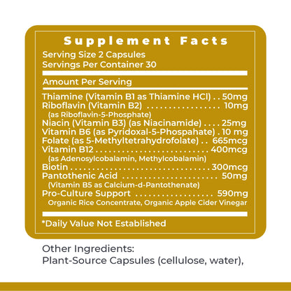 Premier Research Labs Complete B - Vitamin B Complex Supplement for Optimal Health | Vitamin B Supplement with Biotin | 9 Active B Vitamins | for Liver