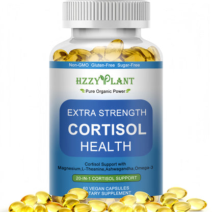 Cortisol Supplements for Women and Men Softgels with Phosphatidylserine Magnesium Ashwagandha L-Theanine,High Absorption Cortisol Detox Capsules for Sleep Relaxation Stress Relief,Non-GMO,60 Servings HZZYPLANTBuy Supplements Australia
