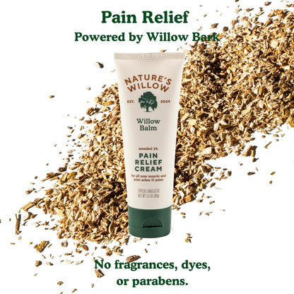 Nature's Willow Willow Balm Natural Pain Relief Cream for Muscles & Joints | Fast-Acting with Willow Bark & Menthol | Free from Artificial Fragrances & Dyes | 6-Pack | 3.5 fl oz Nature's WillowBuy Supplements Australia