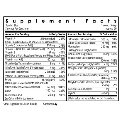 Metabolic Maintenance Vitamin Mineral Base Powder - Iron Free Multivitamin with Active B Vitamins + Chelated Minerals (340 Grams, 60 Servings) Metabolic MaintenanceBuy Supplements Australia