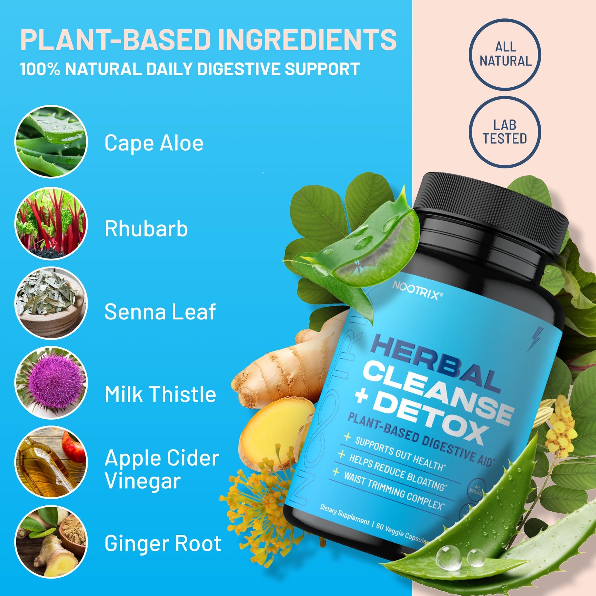 Nootrix Herbal Cleanse + Detox Cleanse for Weight Loss Products | 15 Day Gut Cleanse NootrixBuy Supplements Australia