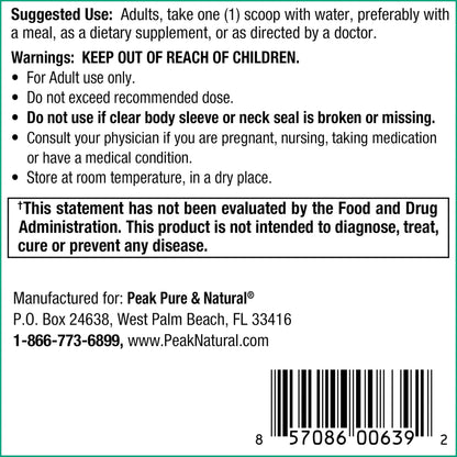 Peak Urinary Tract Supplement Powder - Cranberry and D-Mannose Powder with Juniper Berries and Probiotics for Urinary Tract Health, Ph Balance, UTI Defense - Vegan, Gluten Free (30 Day Supply) Peak Pure & NaturalBuy Supplements Australia