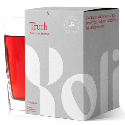 Yoli® Truth Antioxidant and Immune Support Supplement with Vitamin C, Botanicals, Superfruits, and Minerals - Pomegranate, 30 Packets YoliBuy Supplements Australia