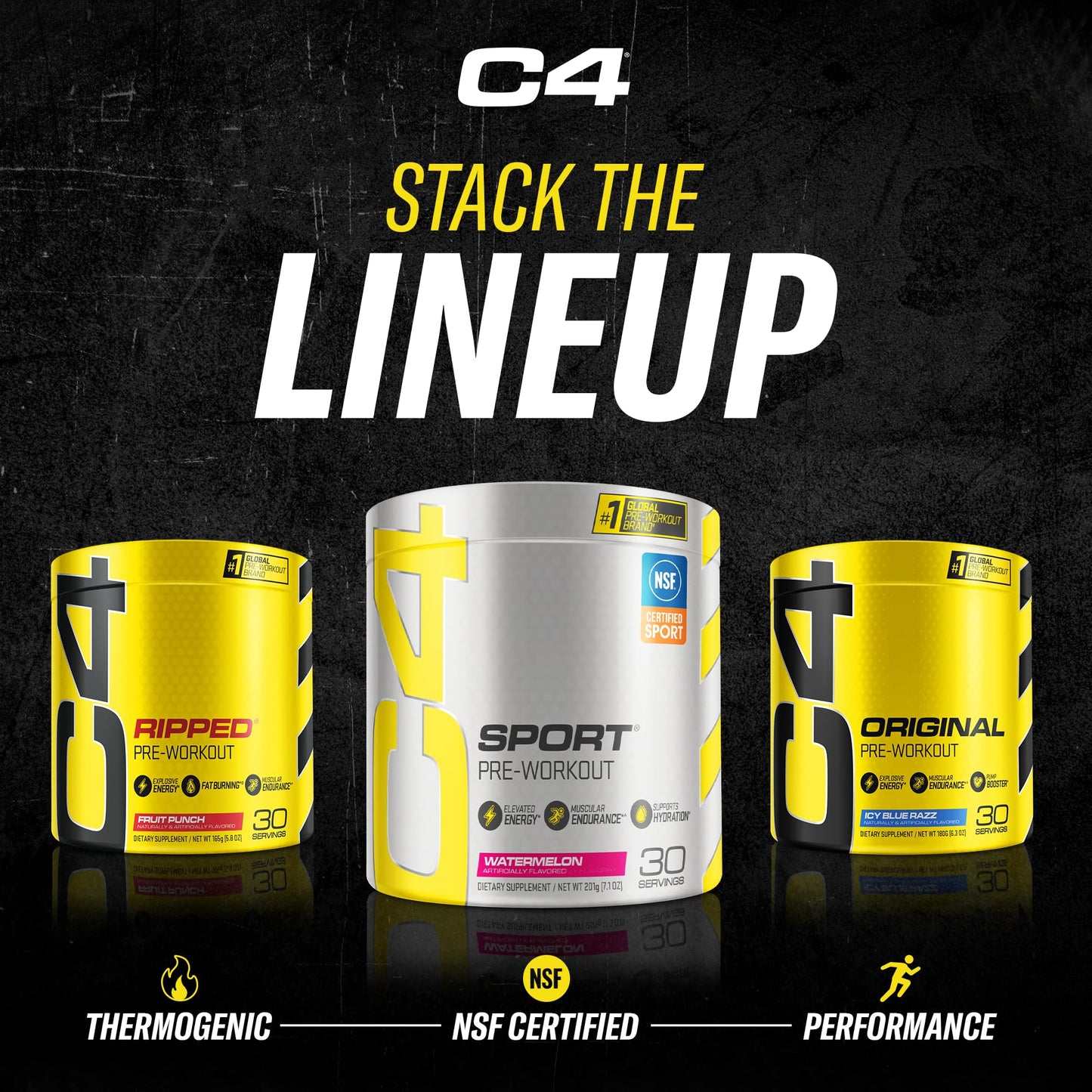 Cellucor C4 Original Pre Workout Powder Grape Sugar Free Preworkout Energy CellucorBuy Supplements Australia