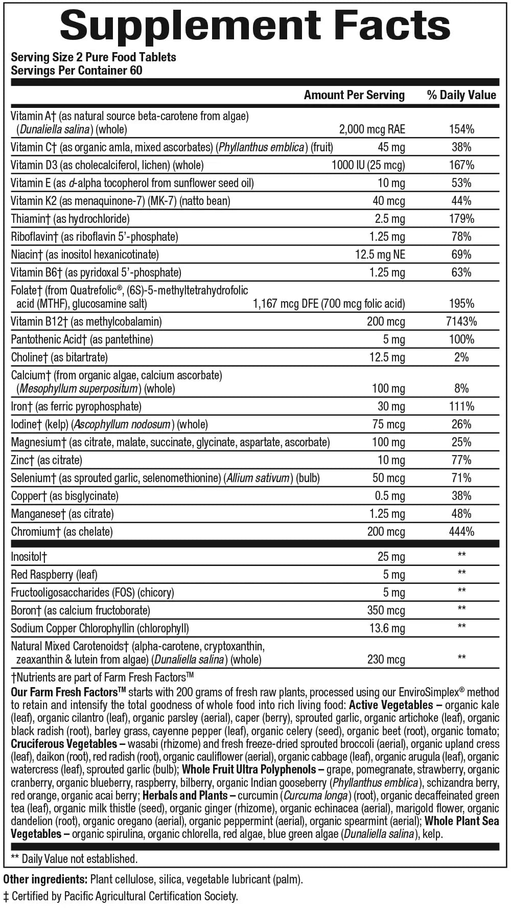Natural Factors Whole Earth & Sea, Women's Prenatal Multivitamin and Mineral, Whole Food Supplement, Vegan, 120 Tablets Natural FactorsBuy Supplements Australia