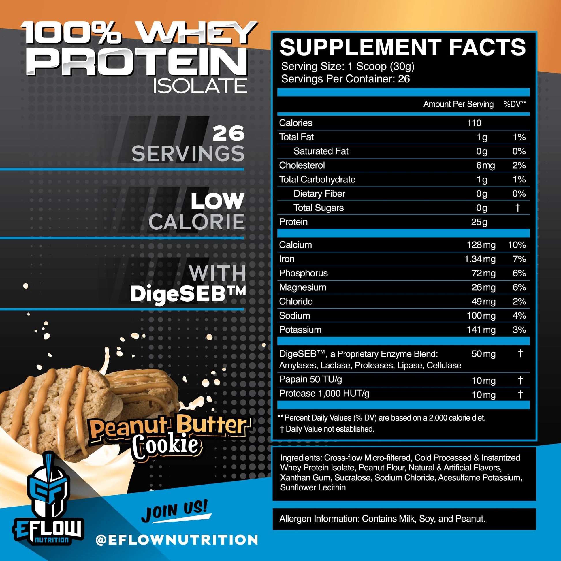 eFlow Nutrition 100% Whey Protein Isolate - Lactose-Free Digestive Enzymes Added eFlow NutritionBuy Supplements Australia