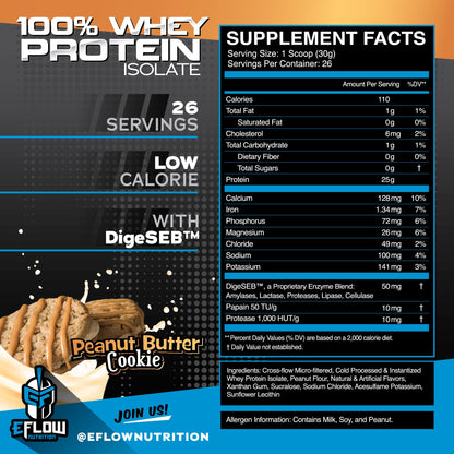 eFlow Nutrition 100% Whey Protein Isolate - Lactose-Free Digestive Enzymes Added eFlow NutritionBuy Supplements Australia