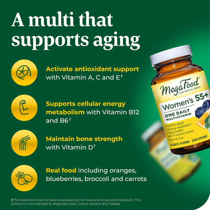 MegaFood Women's 55+ One Daily Multivitamin for Women with Vitamin A, Vitamin C MegaFoodBuy Supplements Australia