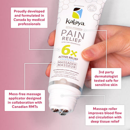 Kalaya Pain Relief Cream with Arnica – Fast-Acting Joint & Muscle Pain Relief – 6 Natural Ingredients – No-Mess Applicator – RMT-Inspired Design – Dermatologist Tested – 4.2 oz Kalaya NaturalsBuy Supplements Australia
