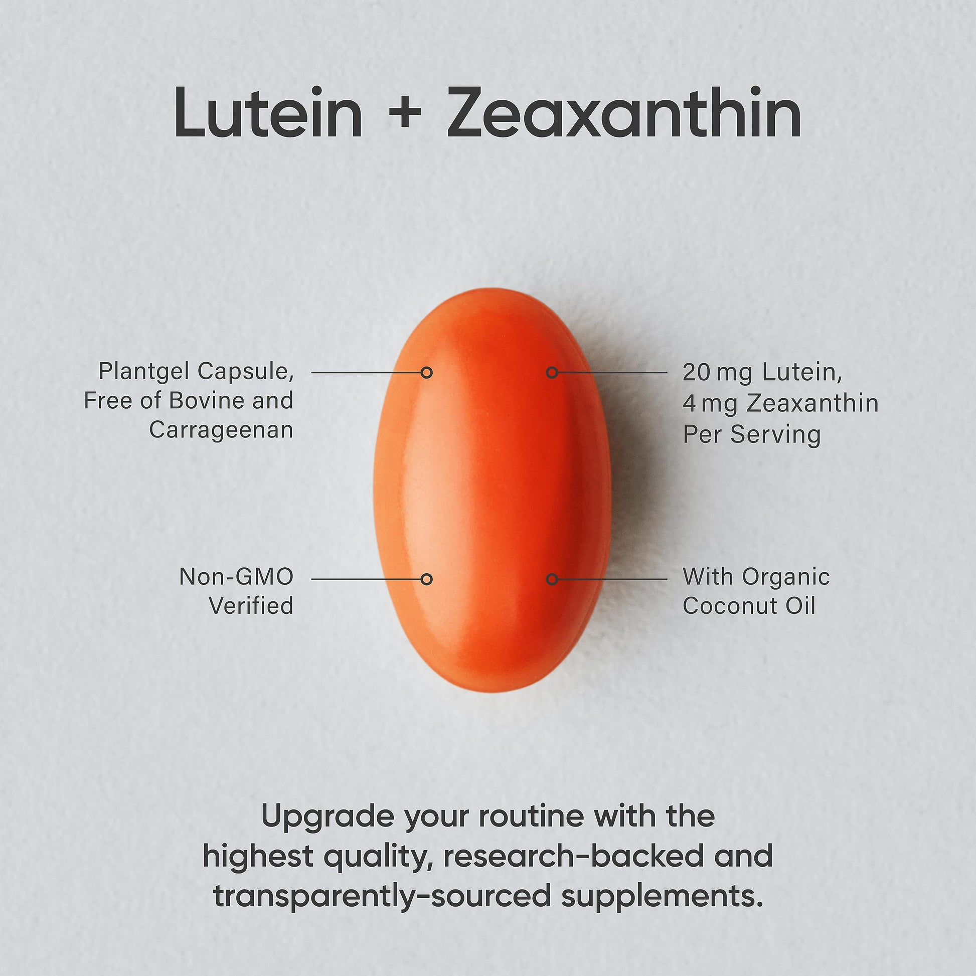 Sports Research Vegan Lutein + Zeaxanthin (20mg) with Organic Coconut Sports ResearchBuy Supplements Australia