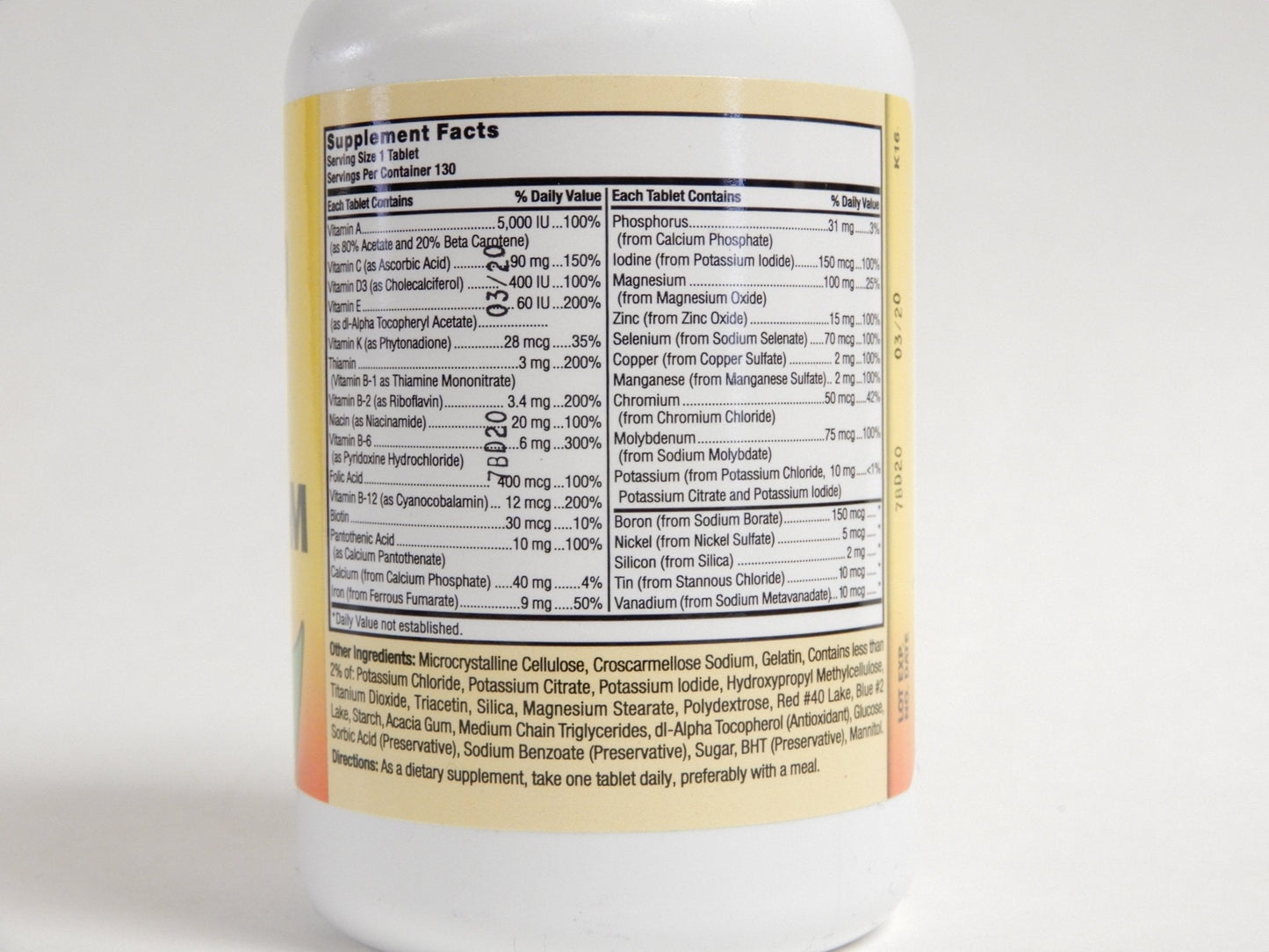 NAT B Super THERA Vite M TB 130 Nature's BlendBuy Supplements Australia