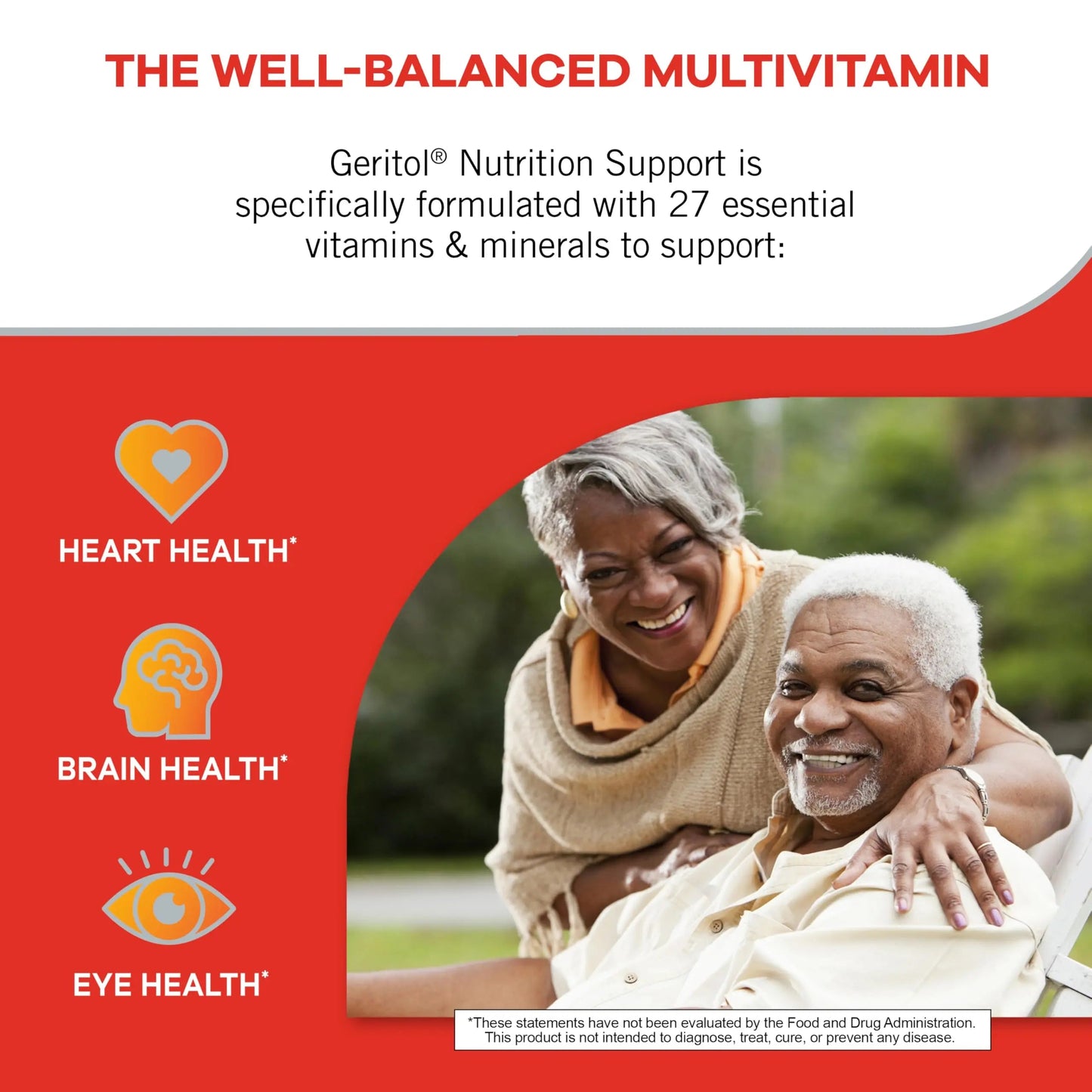Geritol, Multivitamin Supplement, Contains Antioxidants, Vitamins B, C, E & D and Iron, 27, Minerals, Gluten-Free Geritol