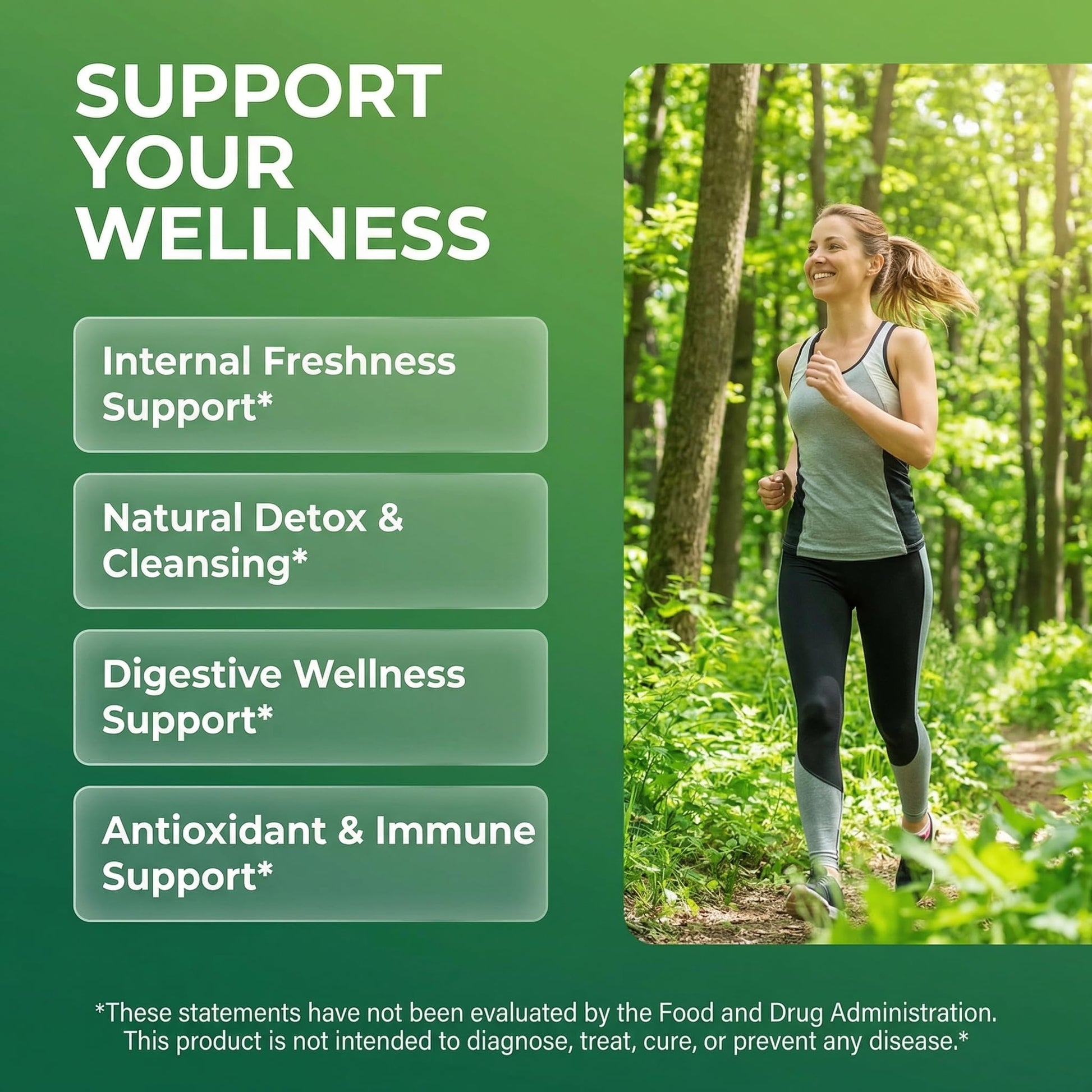 Clean Nutra Chlorophyll Capsules Supplement Internal Deodorant Peppermint, Sea Moss, Parsley, Chlorella, Spirulina, Slippery Elm, Ashwagandha, PhytoFresh Greens Detox Pills Clean NutraceuticalsBuy Supplements Australia