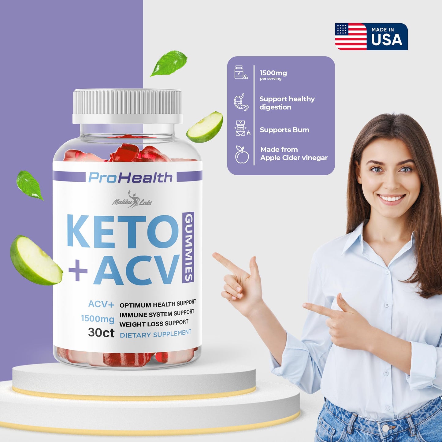 prohealth Keto acv Gummies - 1500mg Once a Day Keto, Strong Time Released Advanced Malibu LabsBuy Supplements Australia
