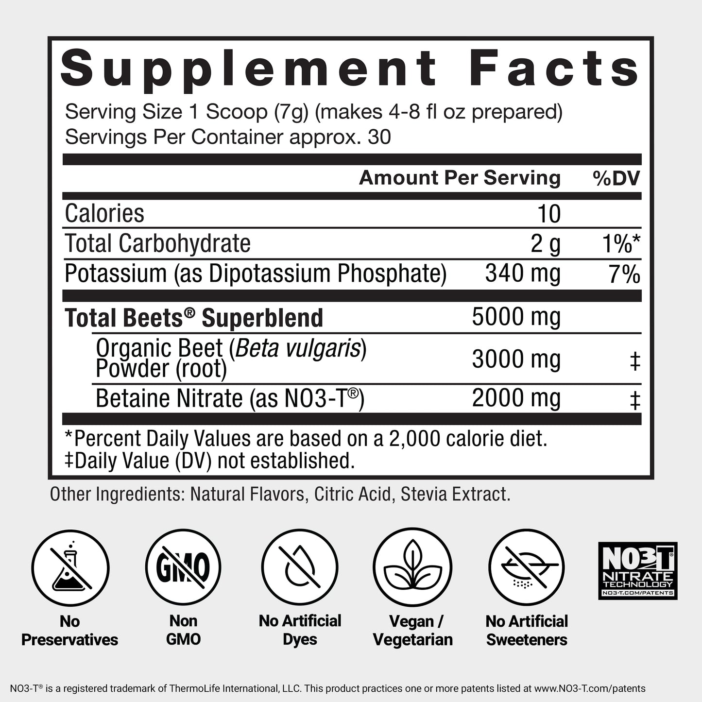 Force Factor Total Beets Drink Mix Superfood Powder with Nitrates to Support Circulation, Blood Flow, Nitric Oxide, Energy, Endurance, and Stamina