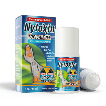 Nyloxin Extra Strength Roll-On Arthritis Pain Relief Gel, Back Pain Relief, Neuropathy Pain Relief, Nerve Pain Relief, Knee Pain Relief, Foot Pain Relief, Muscle Pain Relief, Joint Pain (2 oz) NyloxinBuy Supplements Australia