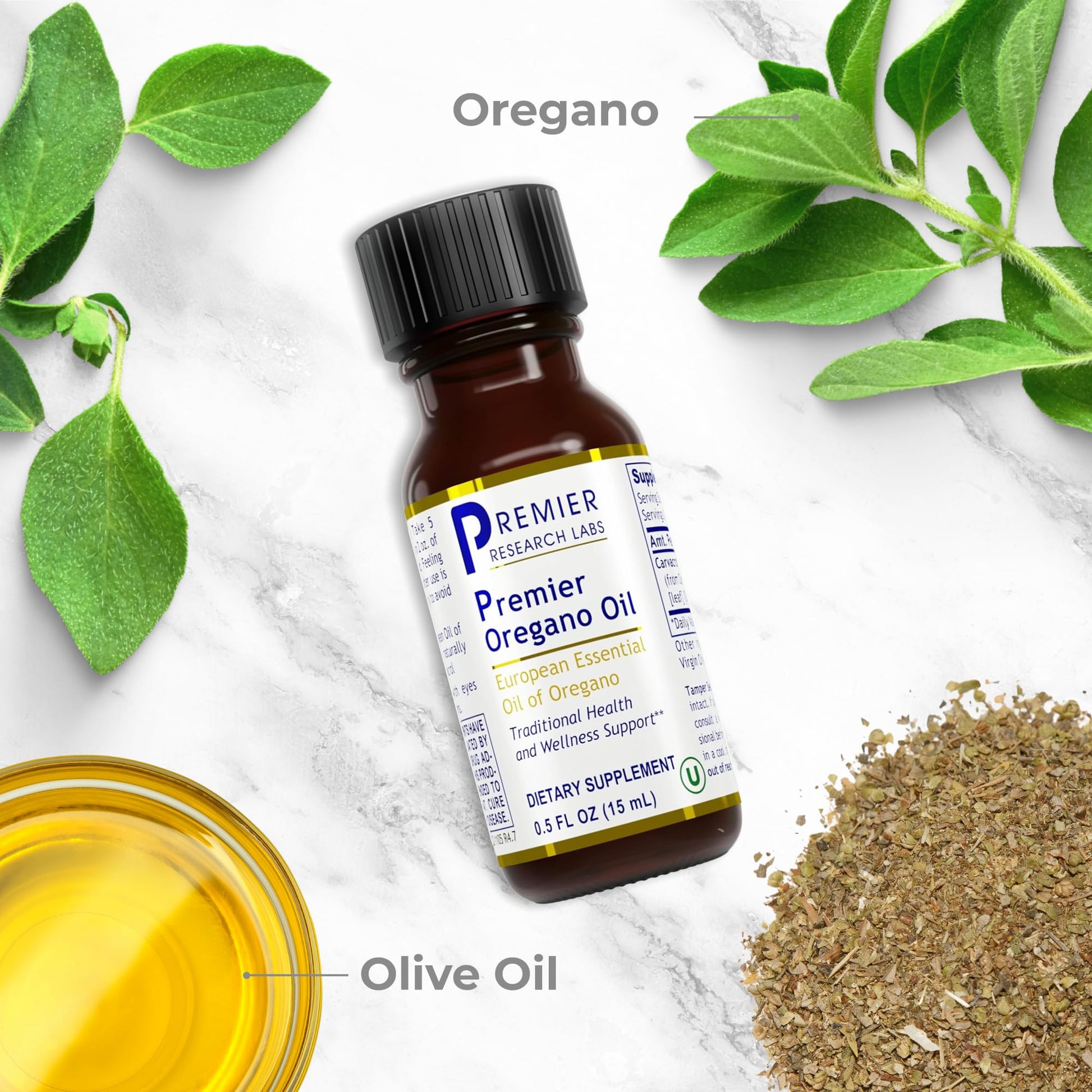 Premier Research Labs Premier Oregano Oil - Oil of Oregano Drops with Carvacrol, Edible Oregano Essential Oil Supplement for Immune & Gut Health - 0.5 Fl Oz Premier Research LabsBuy Supplements Australia