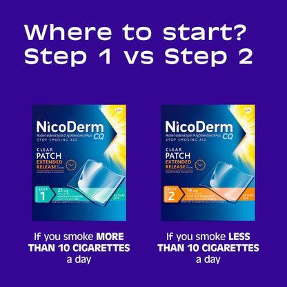 NicoDerm CQ Step 1 Nicotine Patches to Quit Smoking, 21mg, Stop Smoking NicoDermBuy Supplements Australia