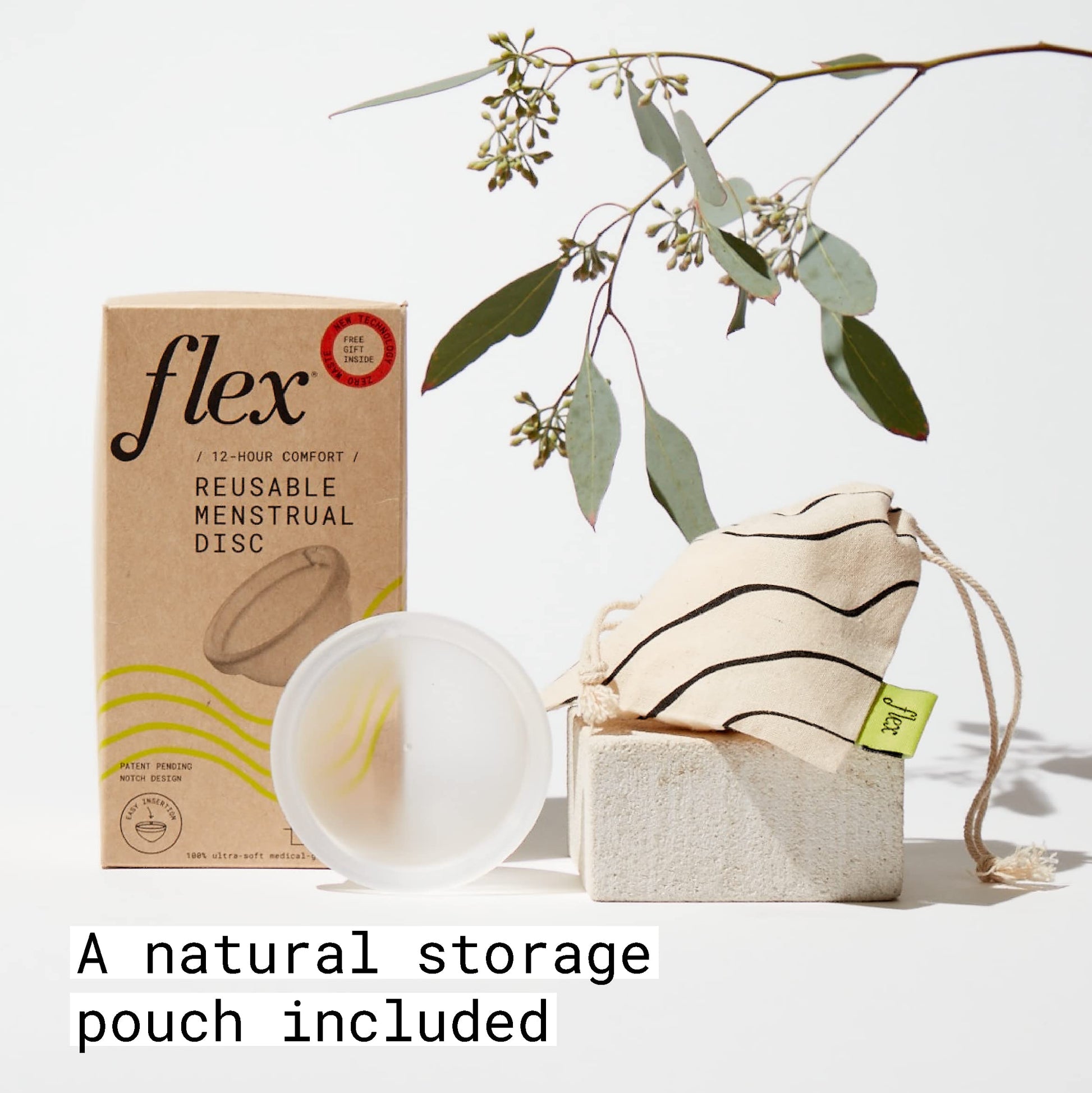 Flex Reusable Disc | Reusable Menstrual Disc | Tampon, Pad, and Cup Alternative | Capacity of 6 Super FLEXBuy Supplements Australia