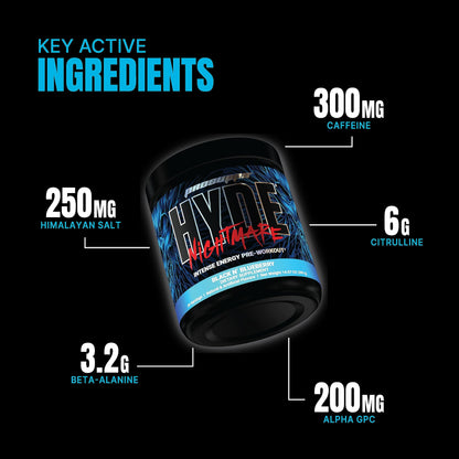 PROSUPPS Hyde Nightmare Pre-Workout Powder Energy Drink - Intense Energy, Mental PROSUPPSBuy Supplements Australia