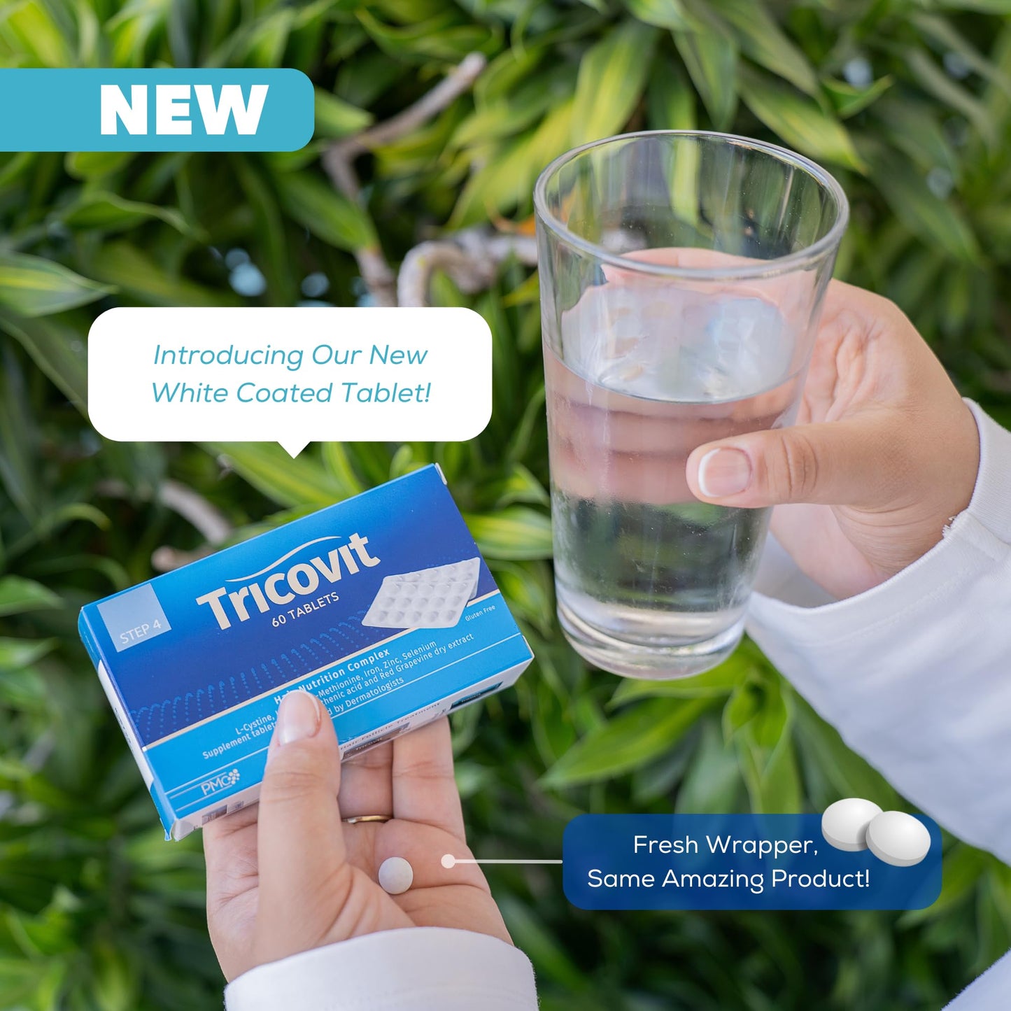 Tricovit Hair Growth Supplement - Nail & Hair Health Vitamins with Amino Acids, Minerals & Antioxidants - Dermatologist-Formulated & Gluten-Free Vitamins and Supplements for Women & Men (60 tablets) TricovitBuy Supplements Australia