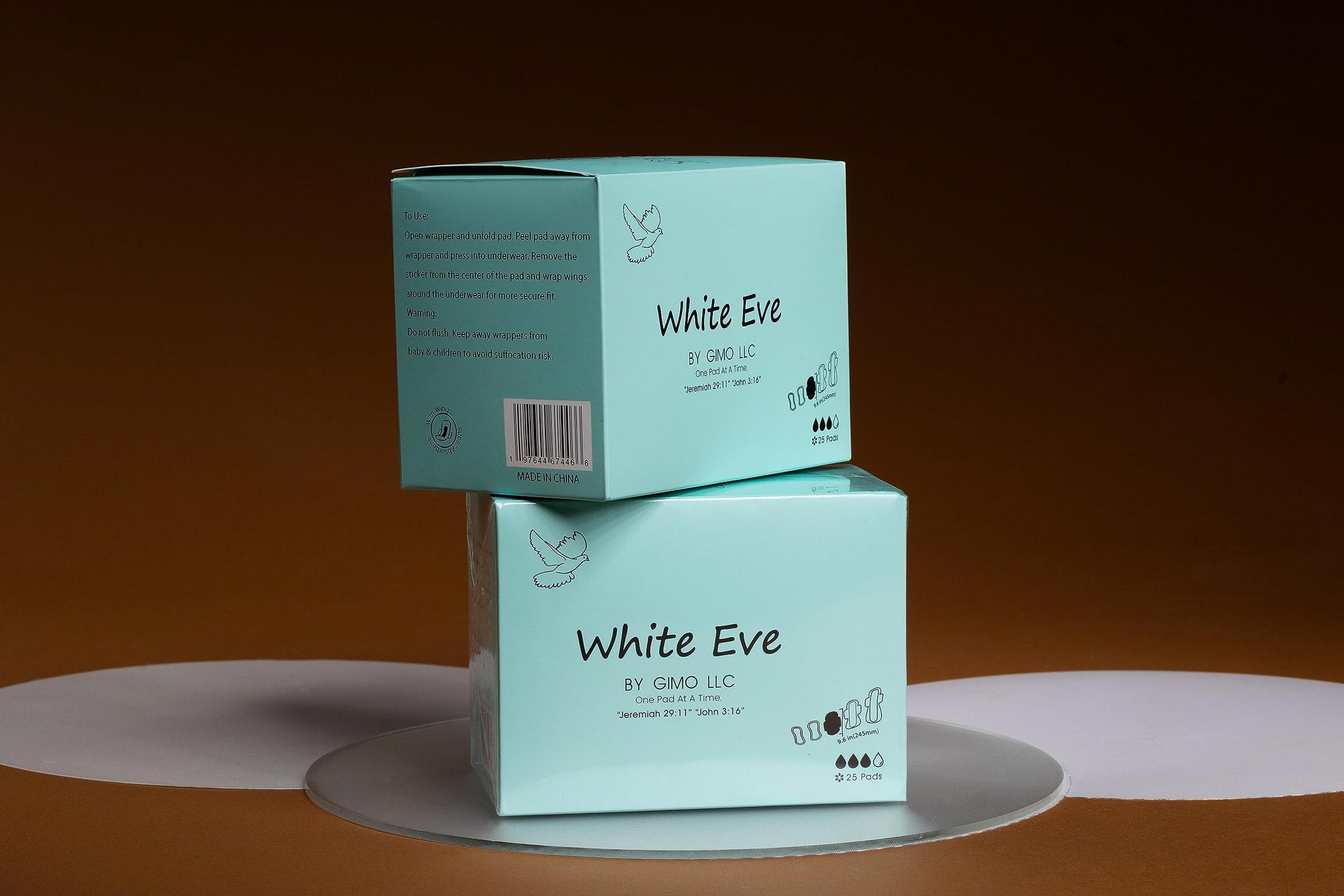 WHITE EVE Sanitary Pad Ultra Thin Sanitary Pads for Women with Fast Absorption and Leak Guard WHITE EVEBuy Supplements Australia