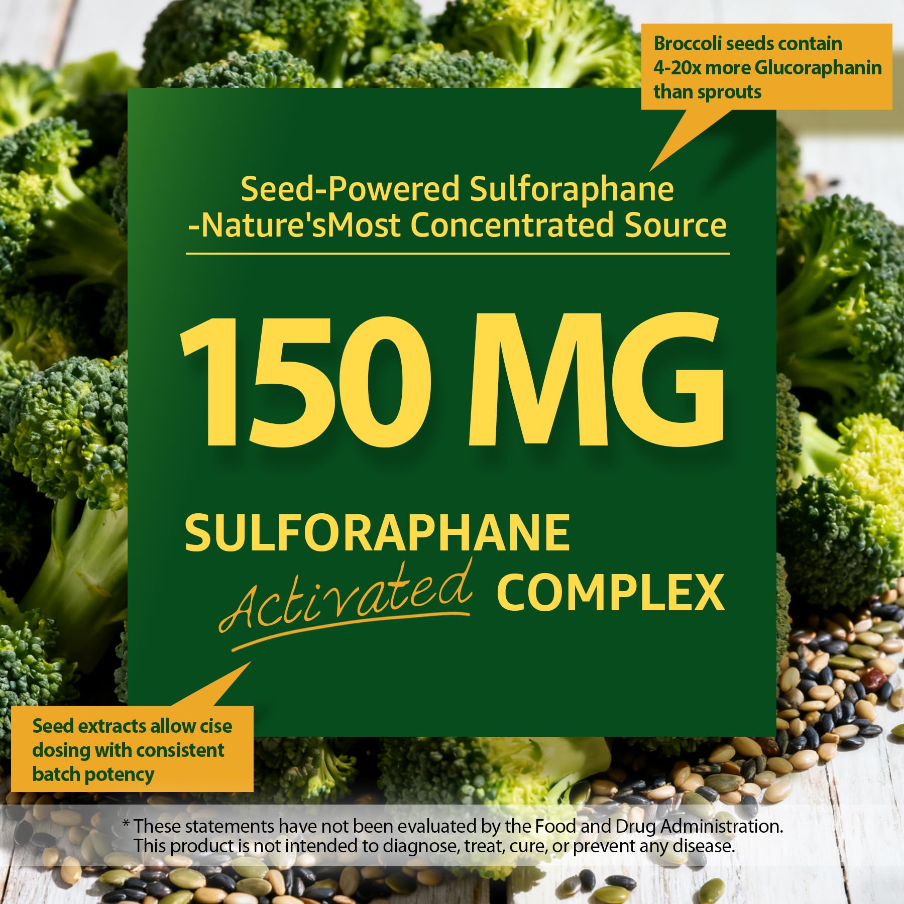 Liposomal Sulforaphane Supplement 150mg, from Broccoli Seed Extract w/Myrosinase, Quercetin, Glutathione, Sulforaphane Supplement Gummies for Antioxidants Detox Cellular Brain Health, Chewable 60Cts LILICAREBuy Supplements Australia