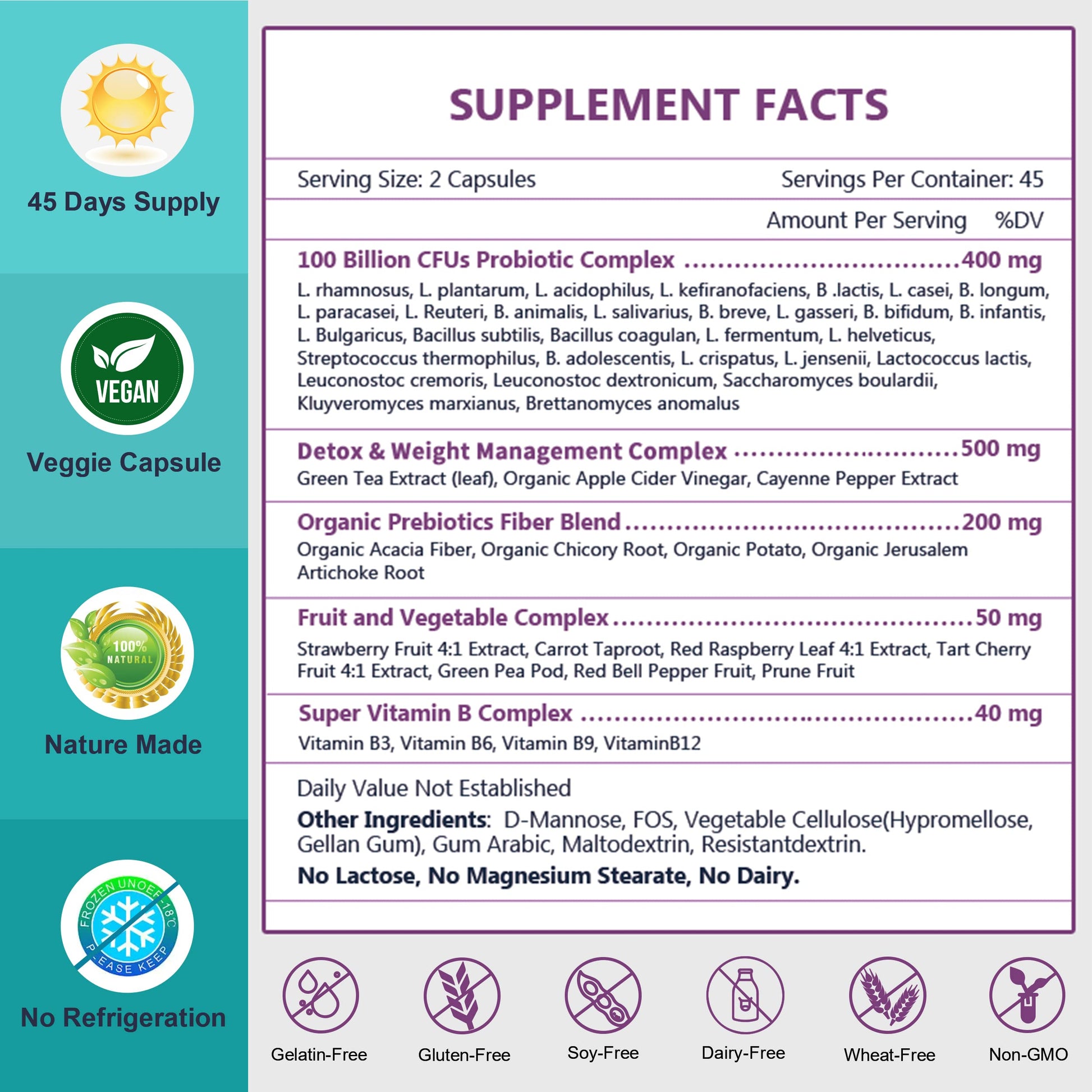 Probiotics for Women-Men-Kids Digestive Health, Prebiotics and Probiotics for Women NATURE TARGETBuy Supplements Australia