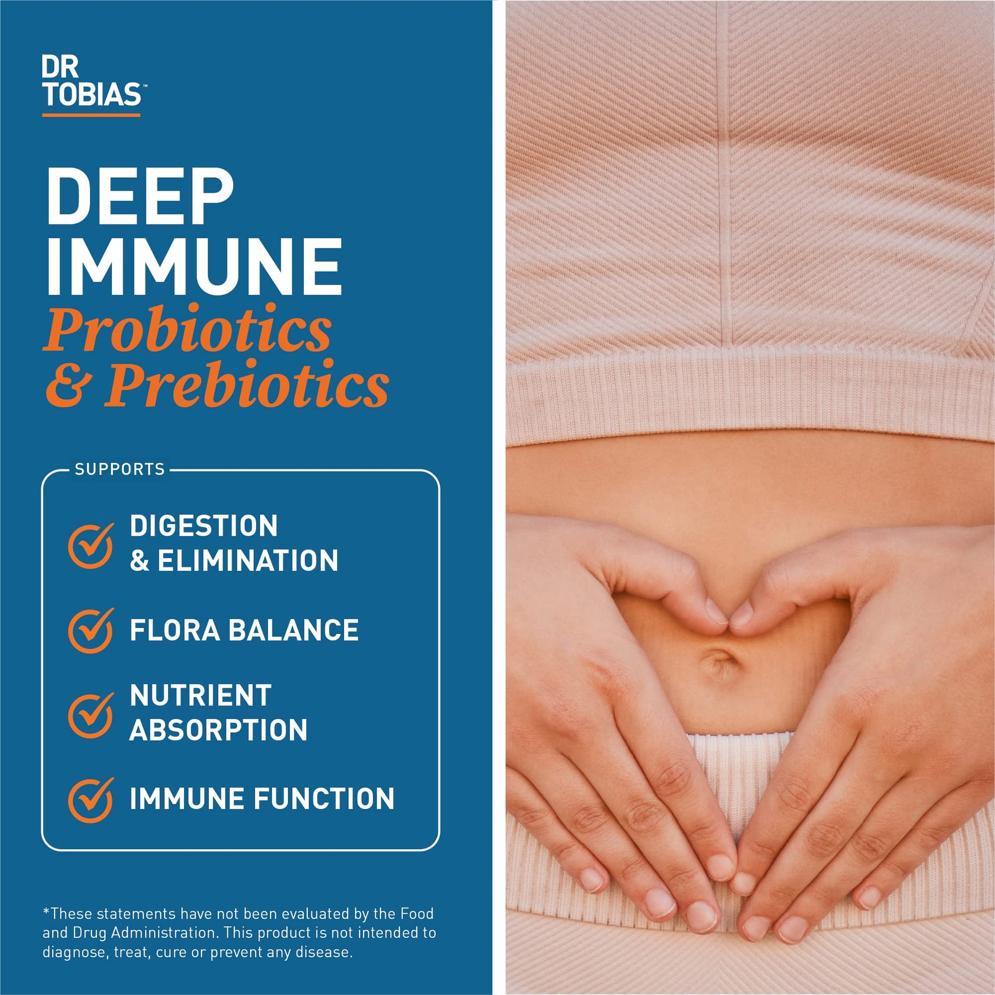 Dr. Tobias Deep Immune Probiotics & Prebiotics, 4.4 Billion CFU Probiotics for Women Dr. TobiasBuy Supplements Australia