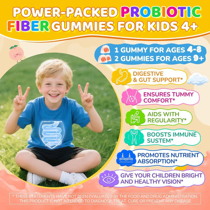 NEVISS Kids Multivitamin Gummies & Probiotics for Kids Teen + Veggie & Fruit Fiber Gummies NEVISSBuy Supplements Australia