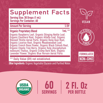 Hormone Balance Liquid Drops | With Stinging Nettle, Black Cohosh, Red Raspberry Leaf SMNutritionBuy Supplements Australia