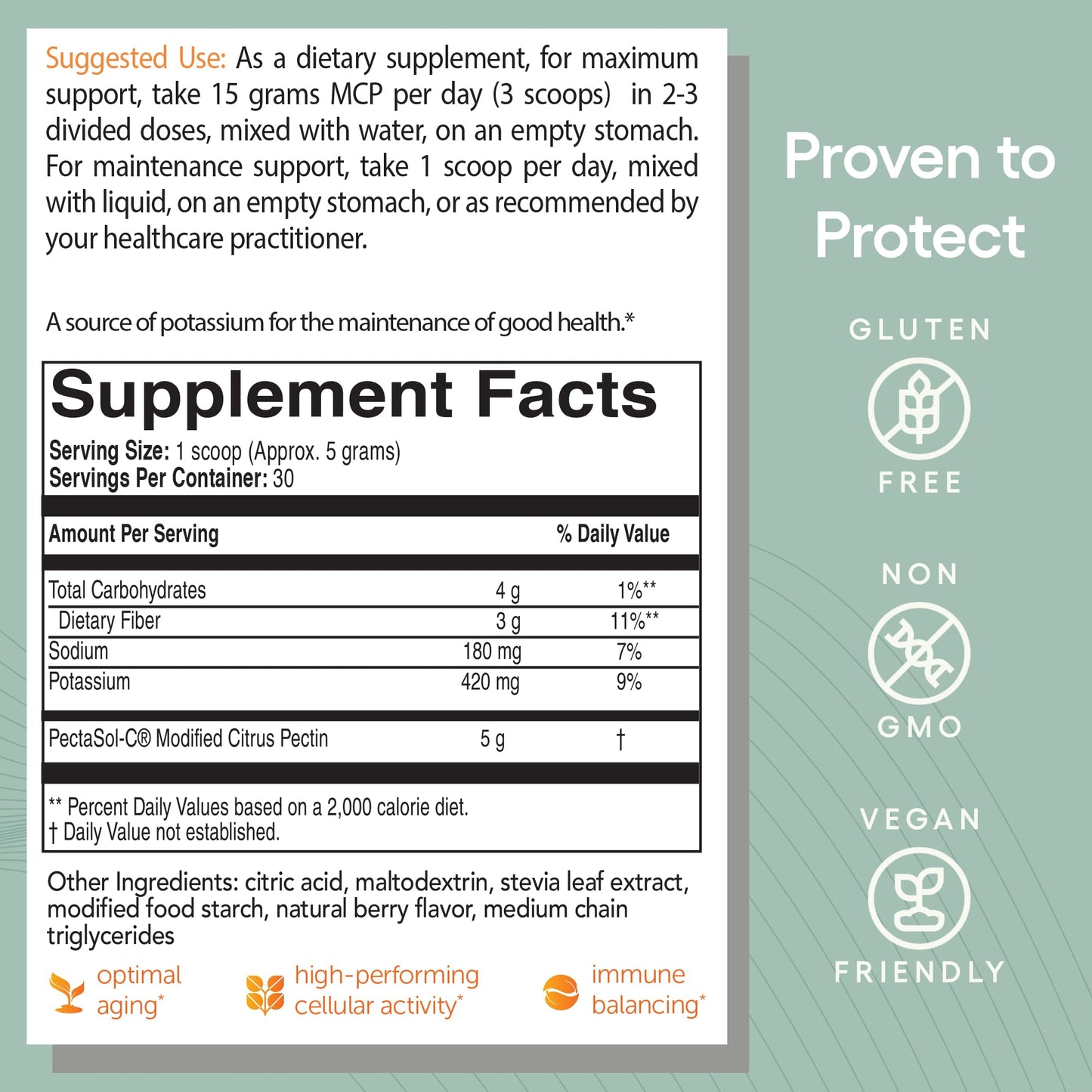 PectaSol Modified Citrus Pectin – 184g Berry Powder – Total-Body Health Supplement to Support the Heart, Immune System, Inflammation Response & Healthy Aging + Maintain Healthy Galectin-3 Levels EcoNugenicsBuy Supplements Australia