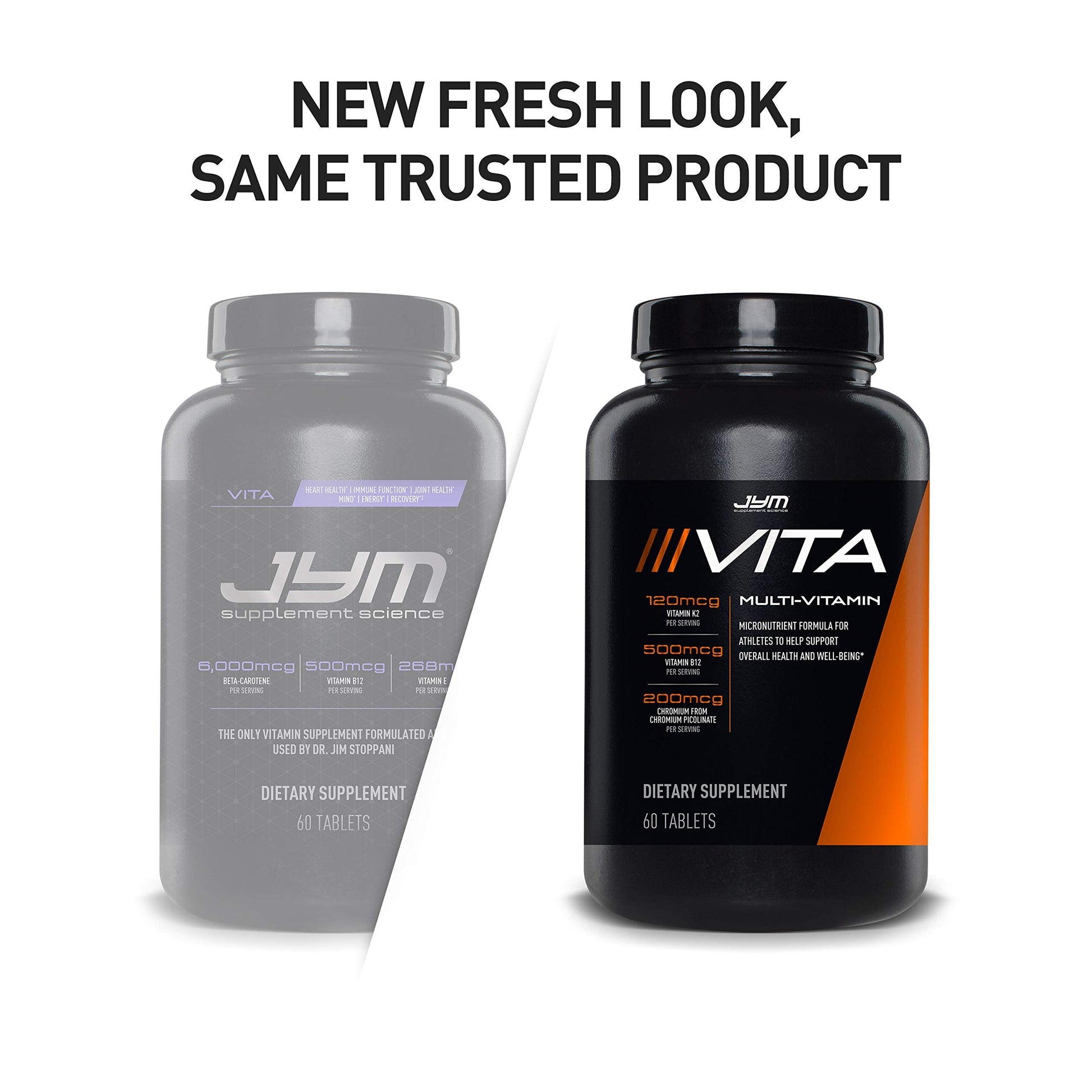 JYM Supplement Science Vita JYM Sports Multivitamin & Mineral Support, Vitamin A, C, B6, B12, E, K, Boron, Biotin, Potassium 60 Tablets JYM Supplement ScienceBuy Supplements Australia