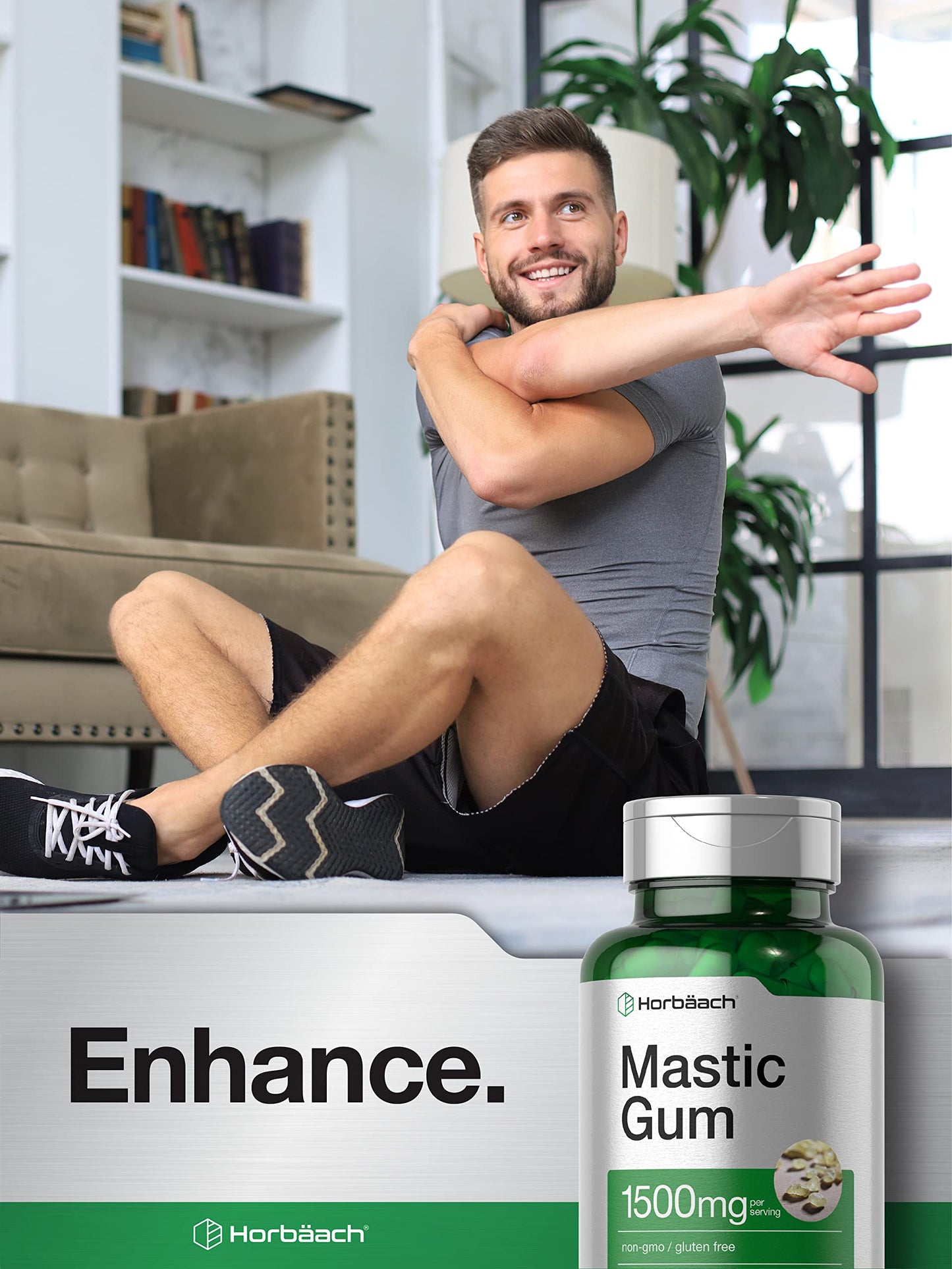 Mastic Gum Capsules 1500mg 100 Count | Non-GMO & Gluten Free | by Horbaach HorbäachBuy Supplements Australia