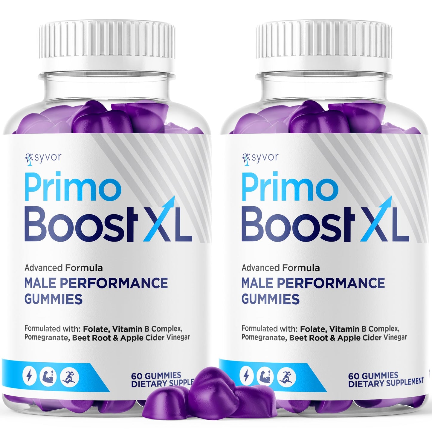 (2 Pack) Primo Boost XL Gummies, Official Primo Boost XL Gummys with All Natural Ingredients, Advanced PrimoBoost Health & Wellness Formula with Max Strength Active Lifestyle Vitamins (120 Gummies) SyvorBuy Supplements Australia