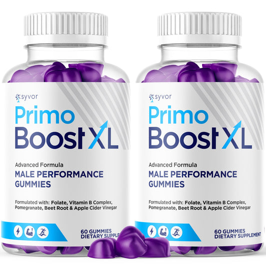 (2 Pack) Primo Boost XL Gummies, Official Primo Boost XL Gummys with All Natural Ingredients, Advanced PrimoBoost Health & Wellness Formula with Max Strength Active Lifestyle Vitamins (120 Gummies) SyvorBuy Supplements Australia