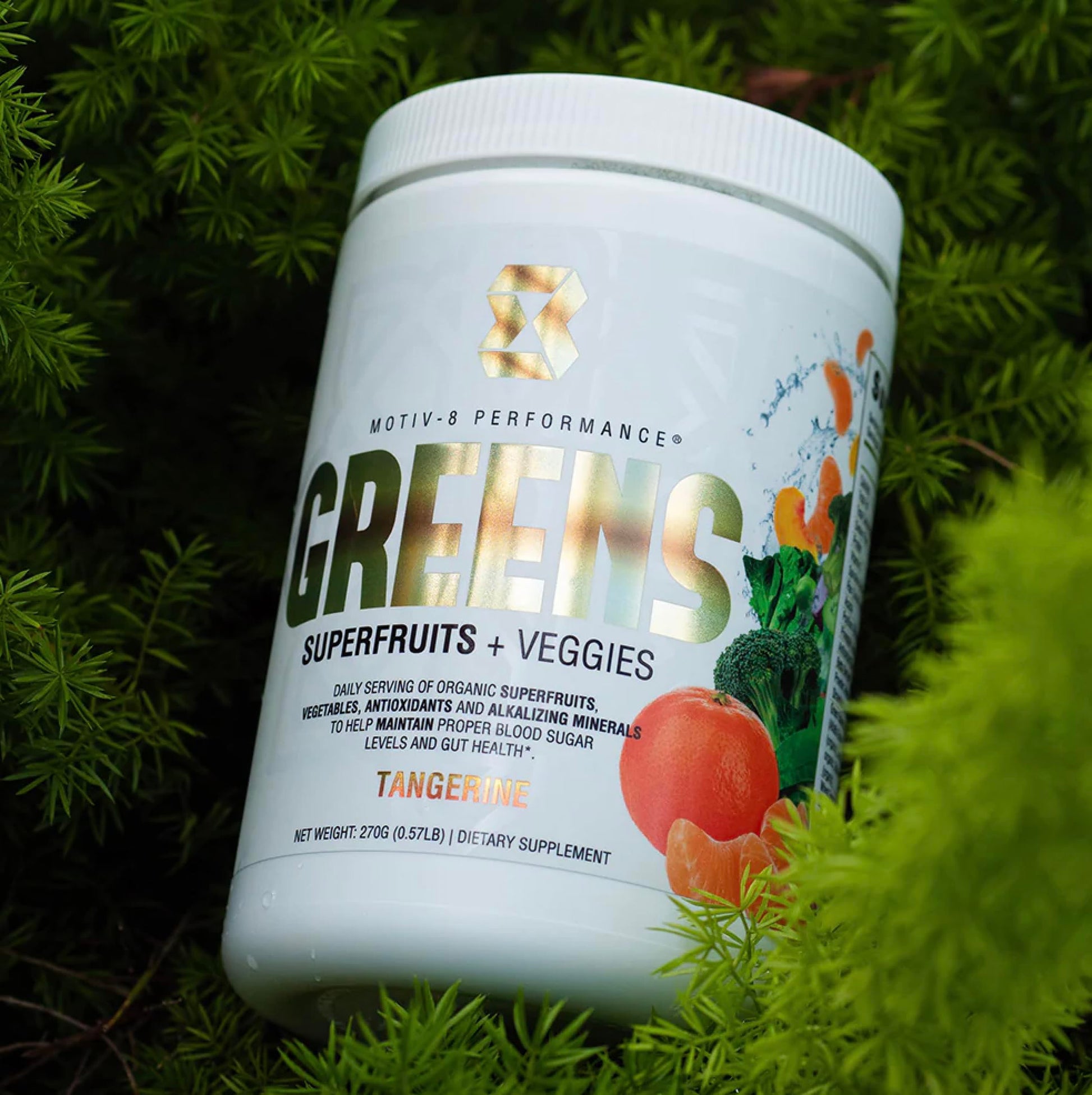 Motiv-8, Greens Superfruits & Veggie Superfood Powder Supplement, Antioxidant, Fiber, Sugar-Free, 30 Servings (Tangerine, 30 Servings) Motiv-8Buy Supplements Australia