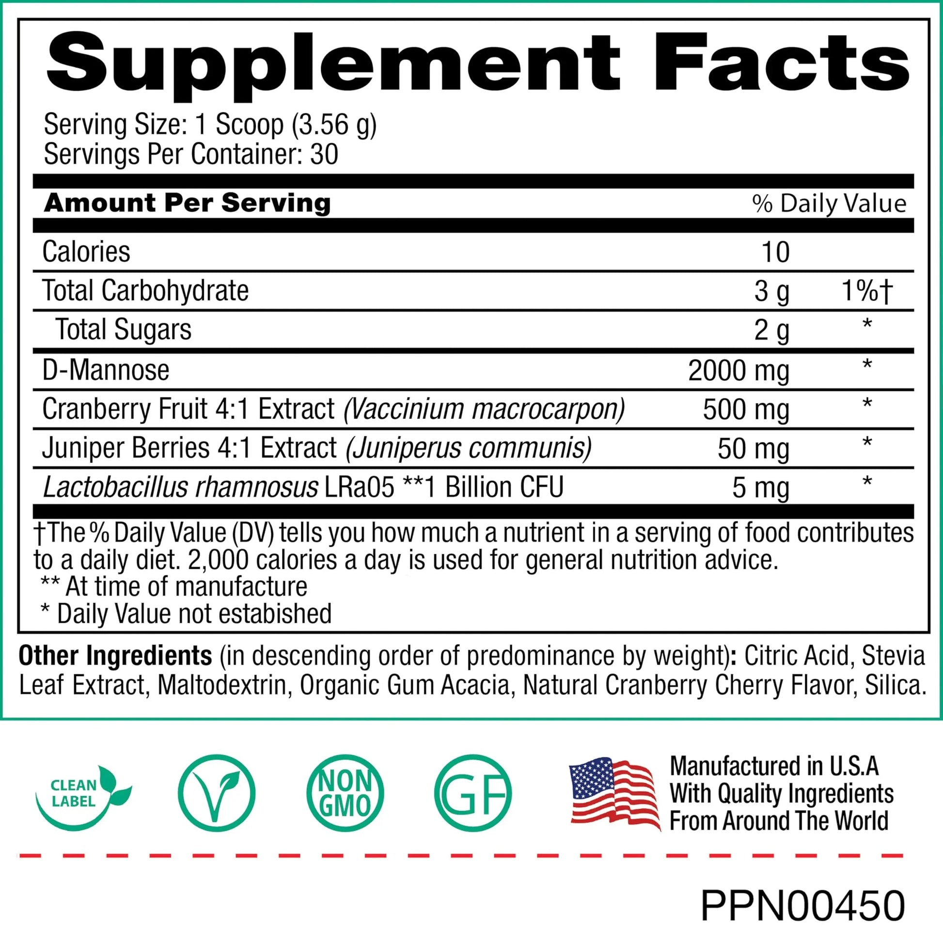 Peak Urinary Tract Supplement Powder - Cranberry and D-Mannose Powder with Juniper Berries and Probiotics for Urinary Tract Health, Ph Balance, UTI Defense - Vegan, Gluten Free (30 Day Supply) Peak Pure & NaturalBuy Supplements Australia