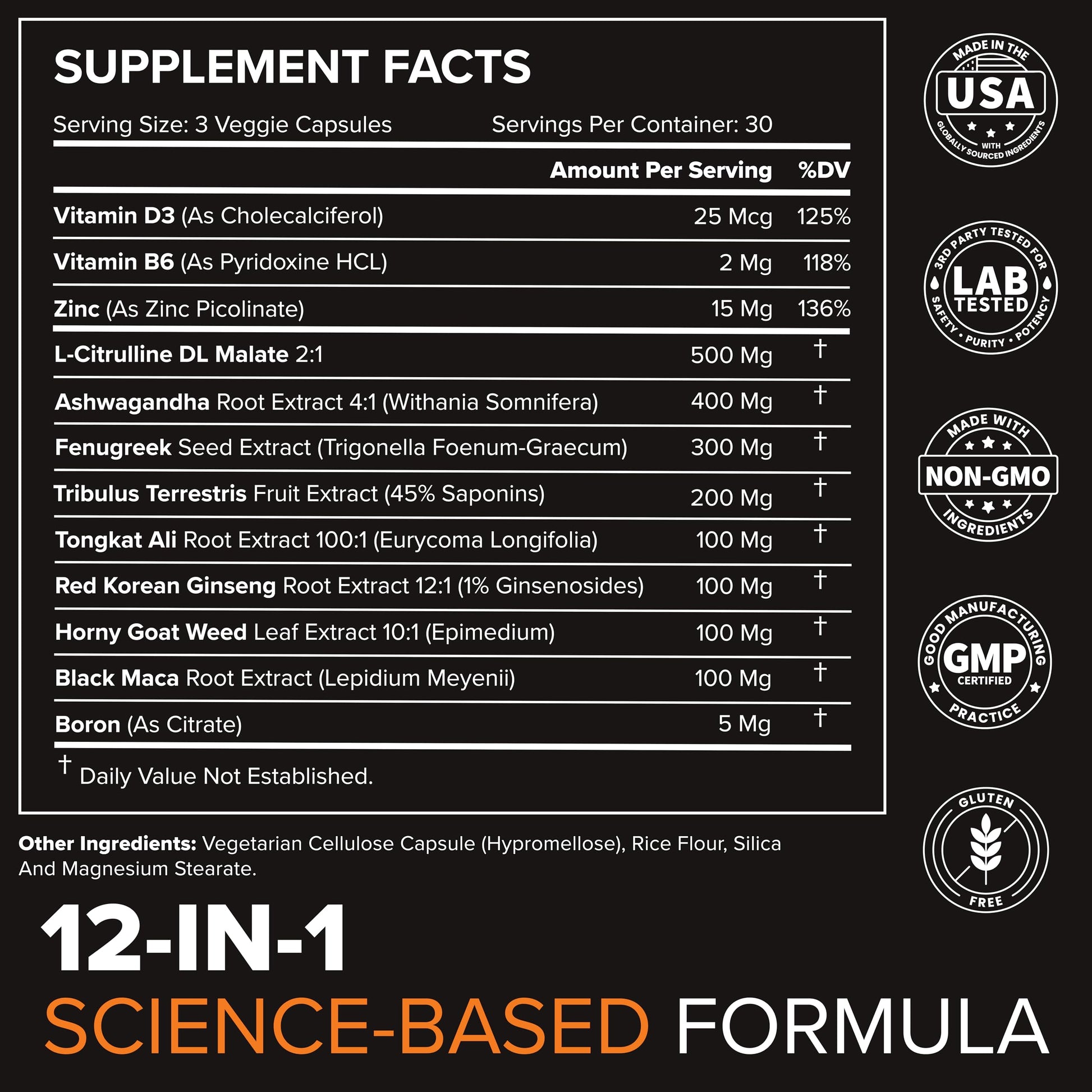 STRIVLABS Peak Potential 12-in-1 Testosterone Support for Men – Natural Strength, Energy & Muscle Builder with Tongkat Ali, Ashwagandha & Fenugreek – 90 Capsules STRIVLABSBuy Supplements Australia