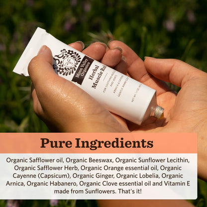 Moon Valley Organics Herbal Muscle Rub with Cayenne for Sore Joints, Aches and Pains, Soothes Pain Caused by Cold, Treat Sore Spots with Heat Moon Valley OrganicsBuy Supplements Australia
