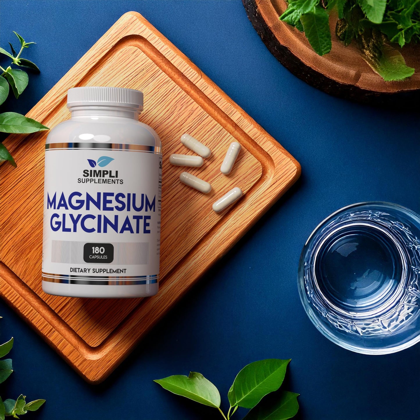 Magnesium Glycinate 400mg per Serving – High Absorption – Gentle on Stomach – Supports Sleep, Relaxation, Muscle, Bone & Immune Health – Non-GMO, Vegan, 180 Capsules Simpli SupplementsBuy Supplements Australia
