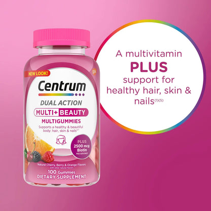 Centrum Multivitamin Gummy, 100 Count (Pack of 1) CentrumBuy Supplements Australia