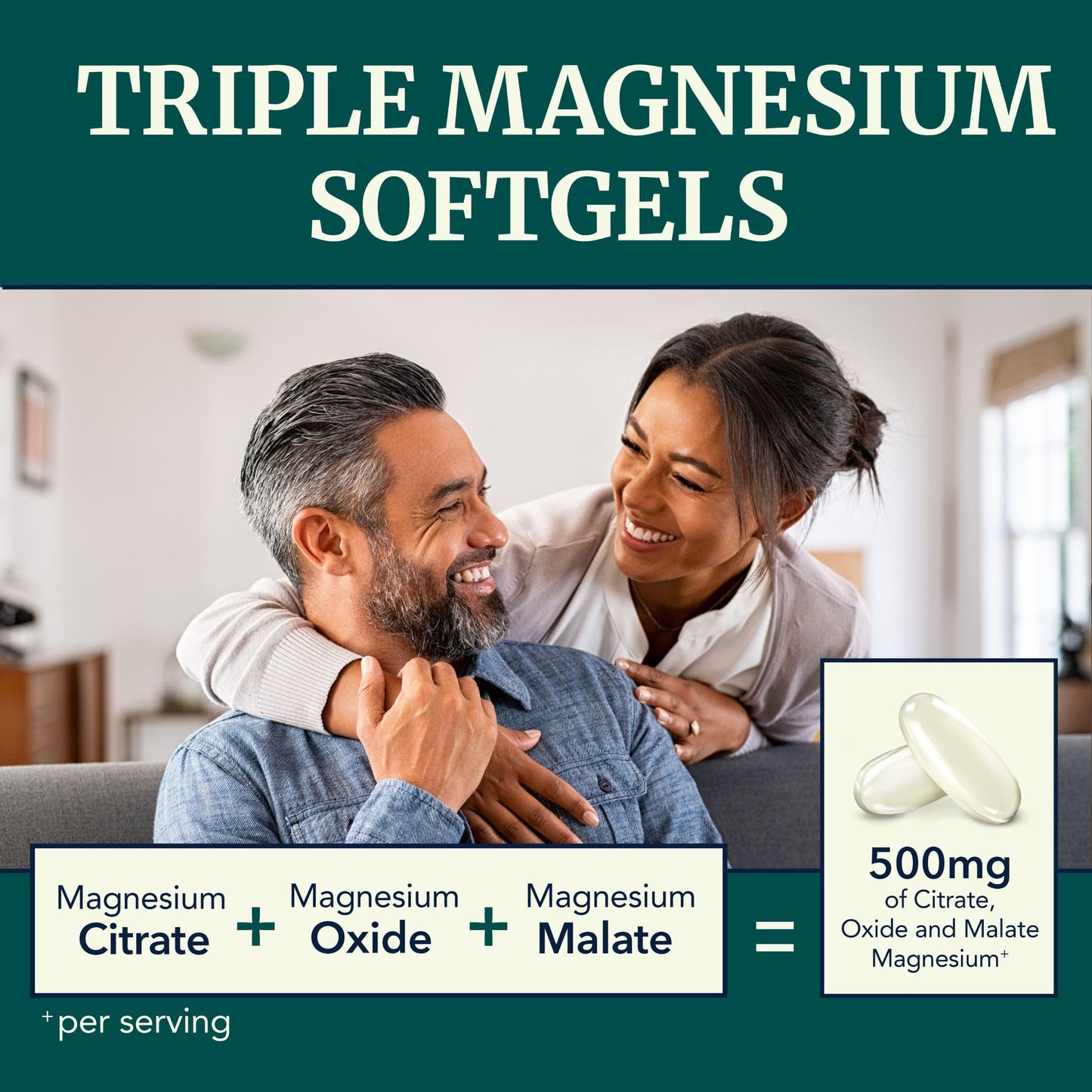 Triple Magnesium Softgels | Citrate, Malate, & Oxide | Highly Absorbable Magnesium Nobi NutritionBuy Supplements Australia