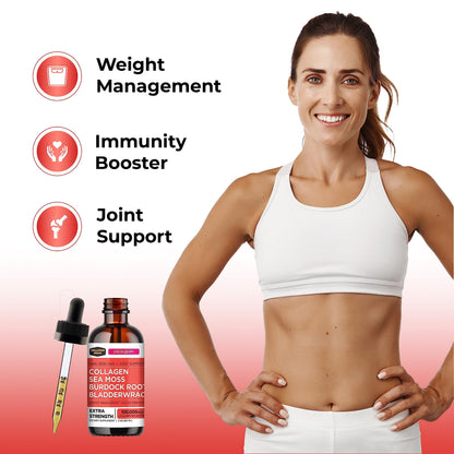 Collagen Mojo Liquid Collagen Peptides with Sea Moss, Burdock Root & Bladderwrack Collagen MojoBuy Supplements Australia