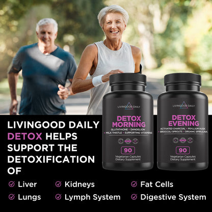 Livingood Daily Detox Pills - Full Body Detox Cleanse for Women & Men with Milk Thistle Livingood DailyBuy Supplements Australia