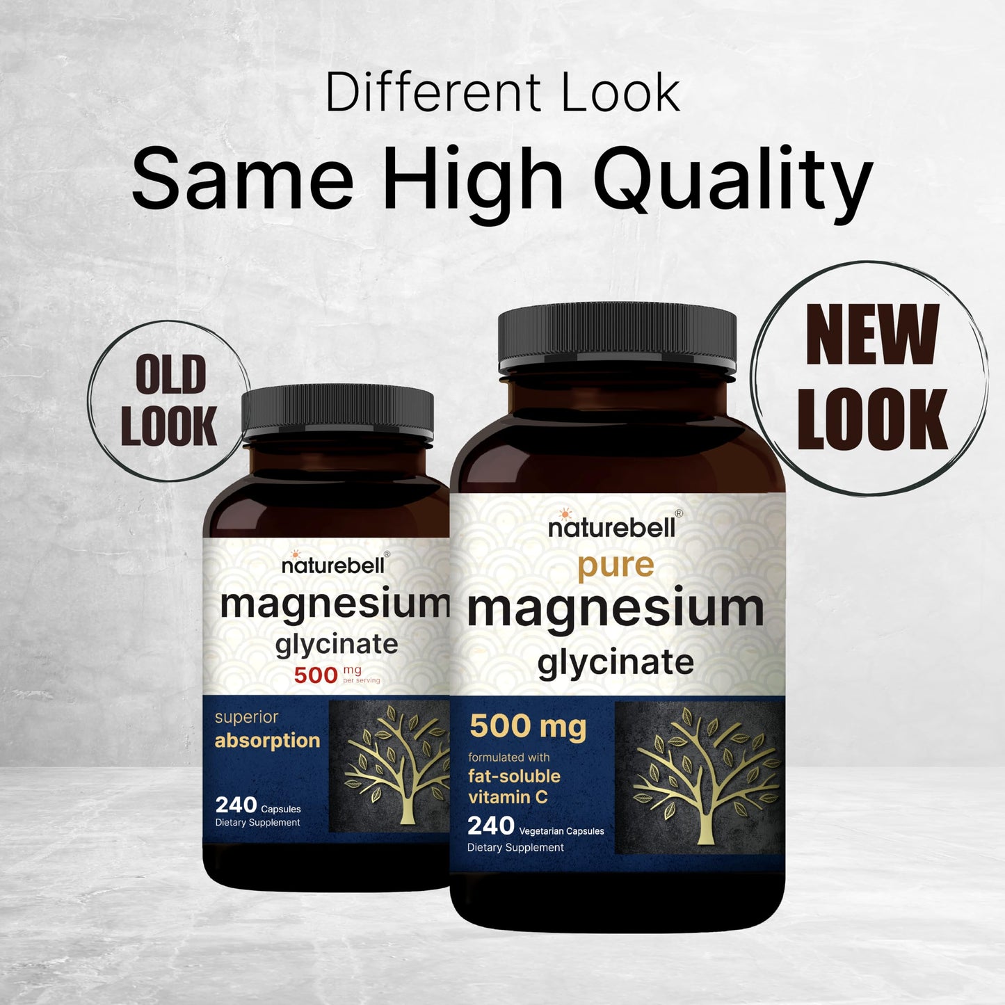 Naturebell Pure Magnesium Glycinate 500mg, 240 Veggie Capsules | 100% Chelated & Purified – 3rd Party Tested, Vegan Friendly, Non-GMO, Fiiler Free NatureBellBuy Supplements Australia