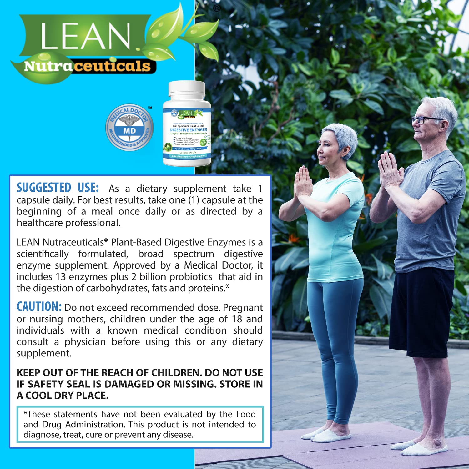 Digestive Enzymes with Probiotics, 90 Day Gut Health Supplement, 90 Cap LEAN NutraceuticalsBuy Supplements Australia
