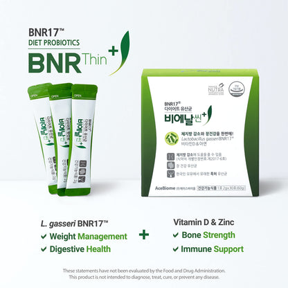 BNRThin Plus, Weight Management Probiotic Powder, 10 Billion CFU Guaranteed, Lactobacil AceBiomeBuy Supplements Australia