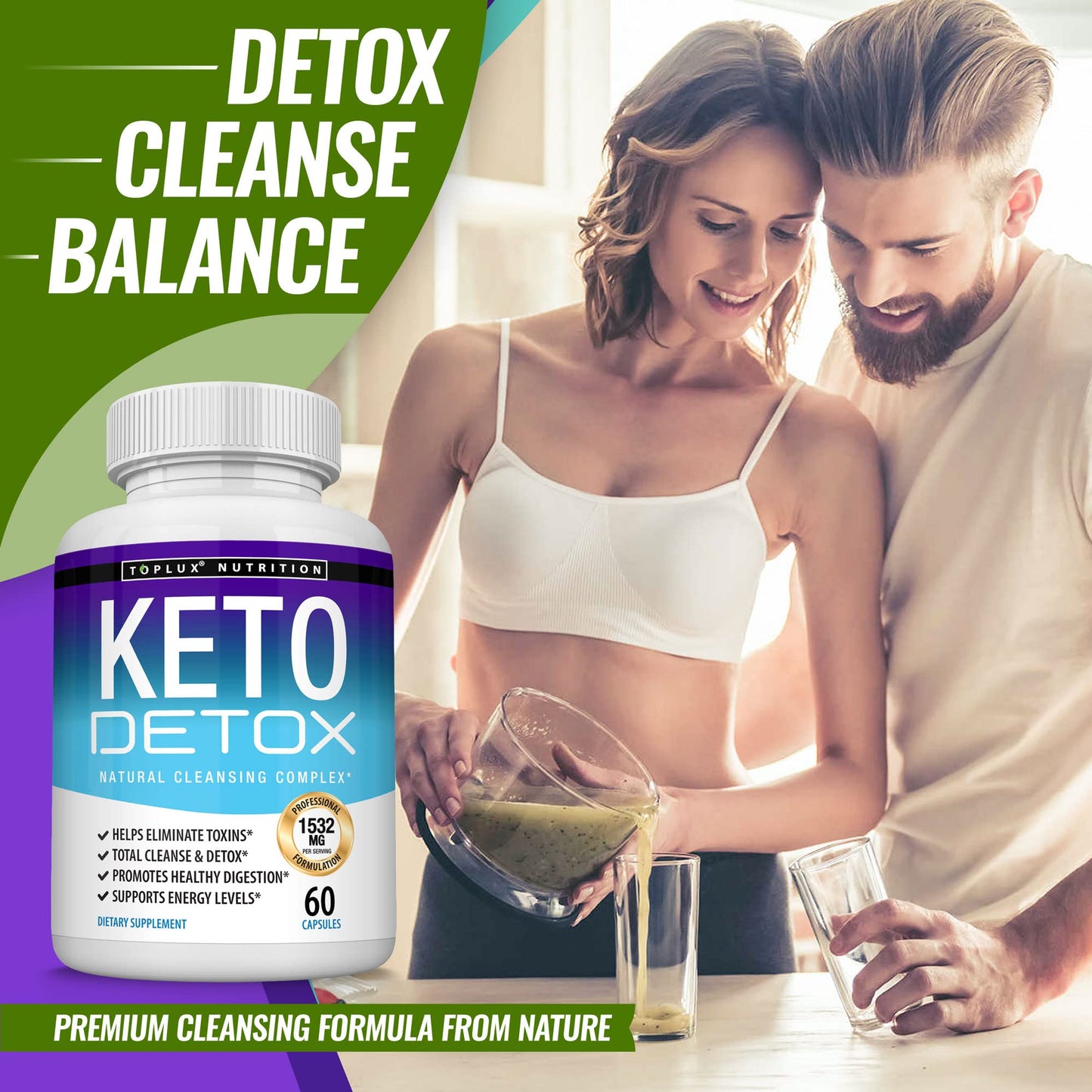 Toplux Keto Detox Pills Advanced Cleansing Extract – 1532 Mg Natural Acai Colon TopluxBuy Supplements Australia
